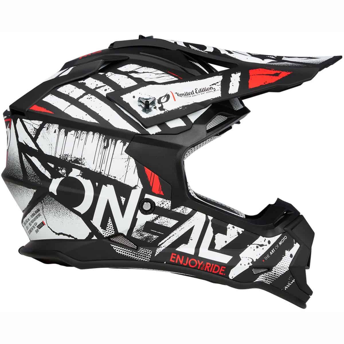 ONeal 2SRS Helmet in the Glitch Graphic: Motocross Enduro Helmet with excellent vent