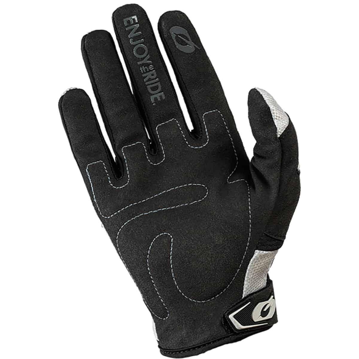 Comfortable off road riding gloves-grey-2