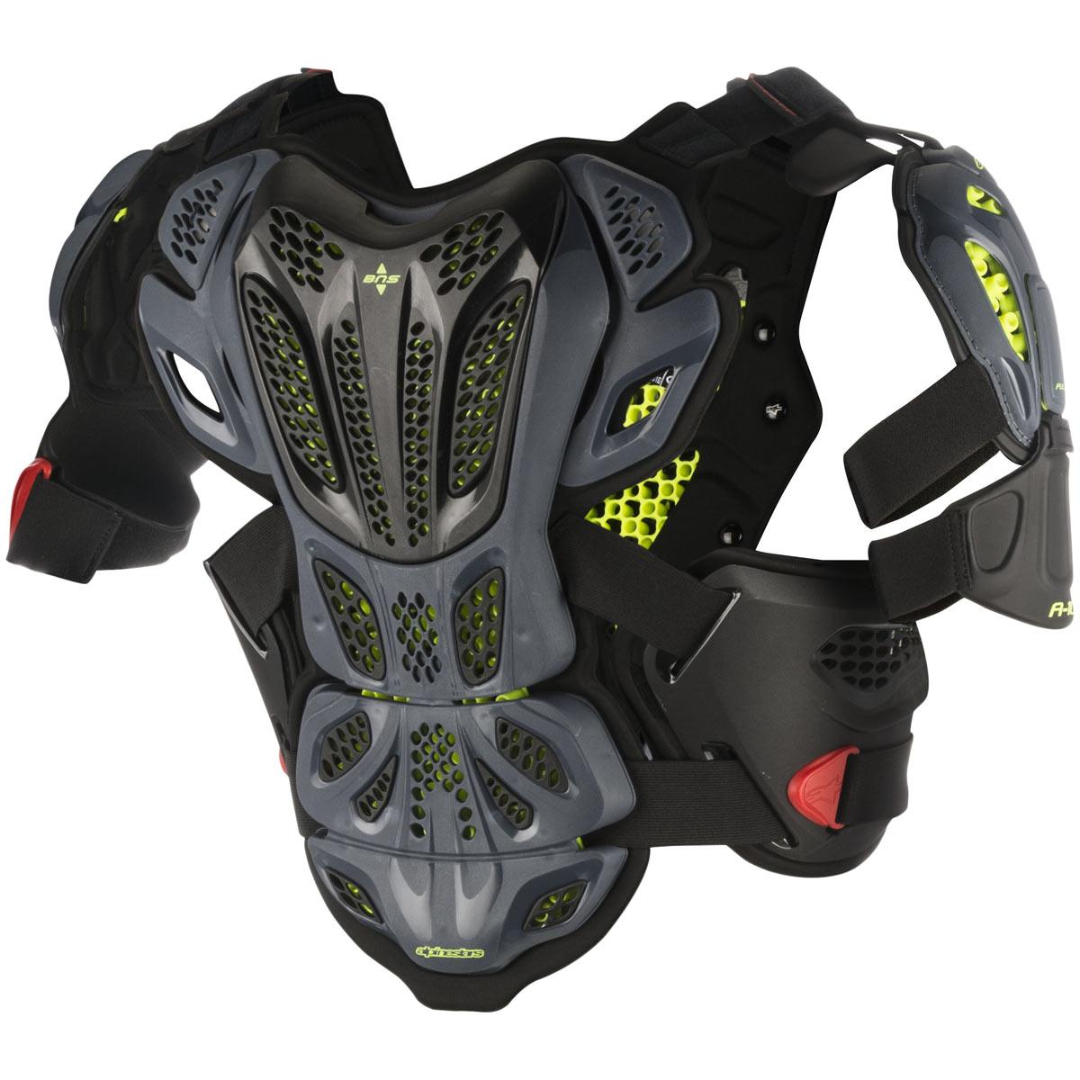 Alpinestars A-10 Full Chest Protector Black Red Yellow