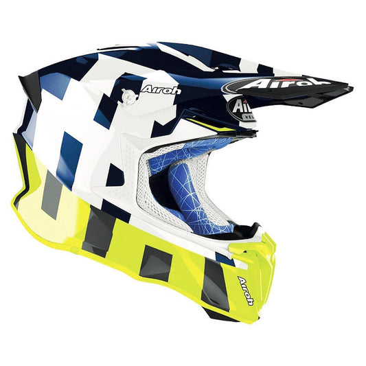 Airoh Twist 2.0 Frame MX Helmet - Blue Gloss - The Motocrosshut