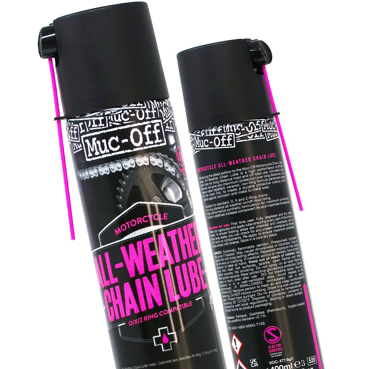 Muc-Off Motorcycle All-Weather Chain Lube - 400ml - for long-lasting protection