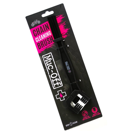 Get rid of chain gunk efficiently with Muc-Off's Motorcycle Chain Brush