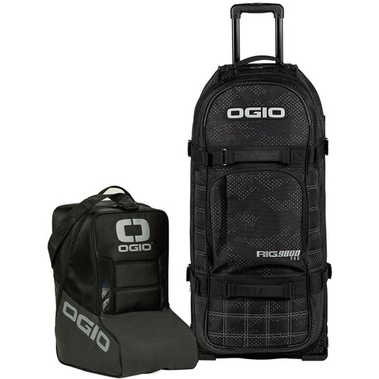 Ogio Wheeled Motocross Kit Bag 'The Rig 9800 PRO' with MX Boot Bag - Night Camo