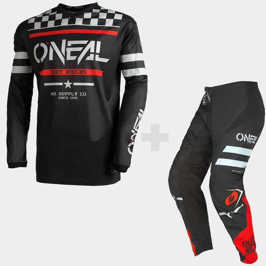 ONeal Element Offroad MX Kits Black Grey - BUY THE KIT & SAVE