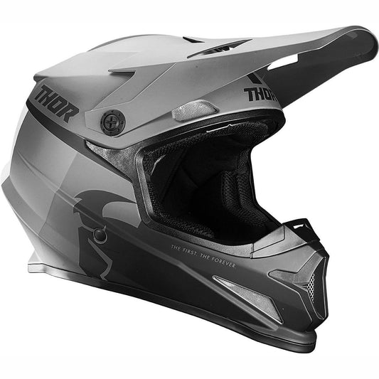 Thor Sector Racer MX Helmet Black Charcoal Matt 4XL