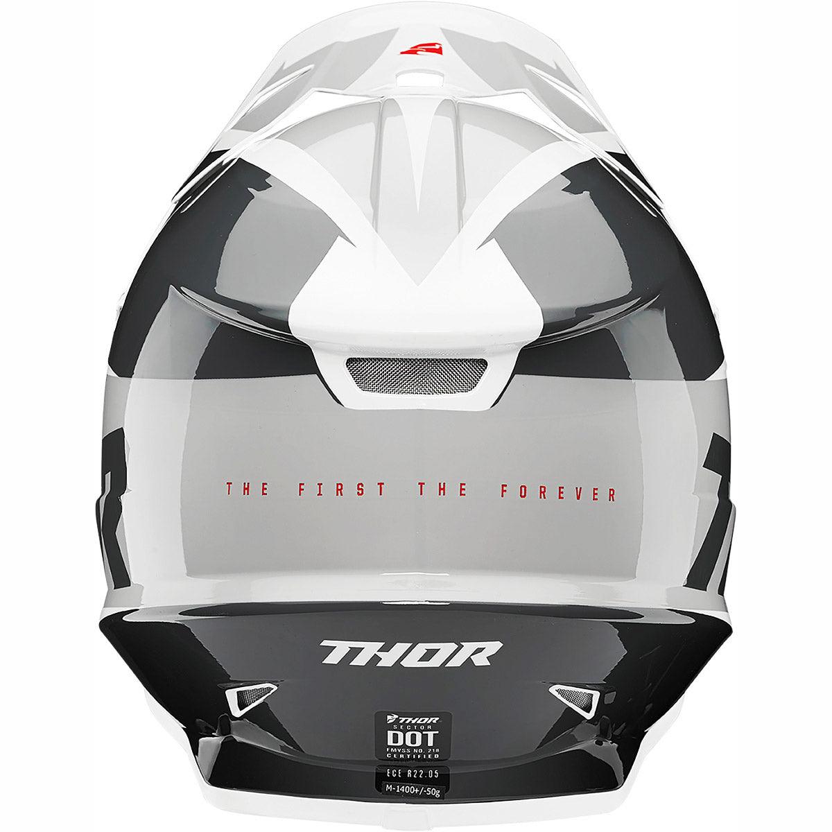 Thor Sector Fader MX Helmet Black White