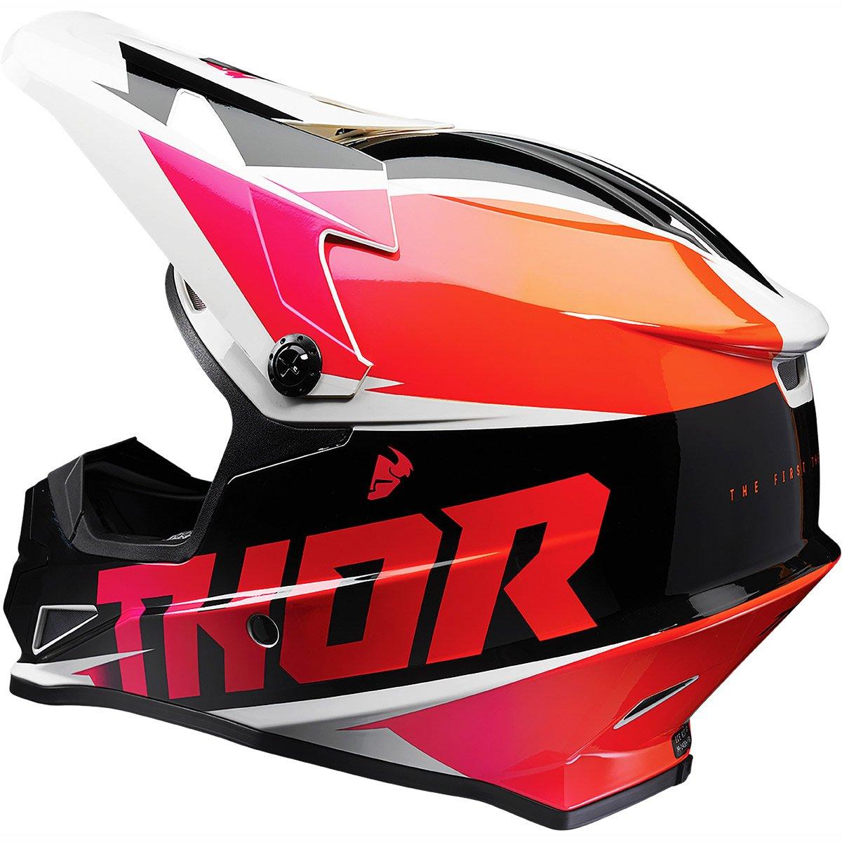 Thor Sector Fader MX Helmet Red Black