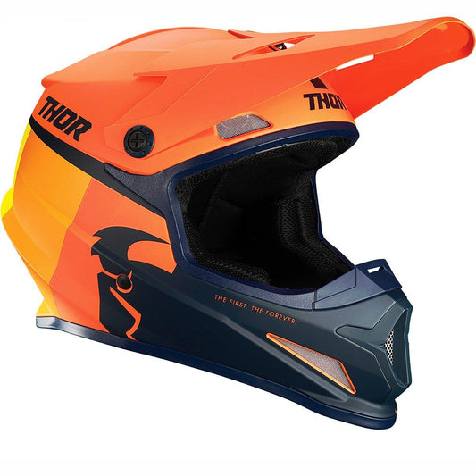 Thor Sector Racer MX Helmet Orange Midnight Matt 4XL