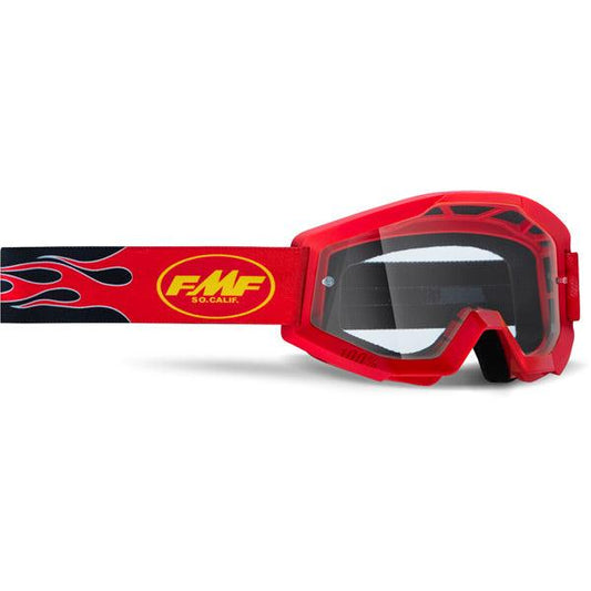 FMF Powercore Goggle Clear Lens - Flame Red
