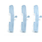 FMF Powercore Tear-off Strap Pins 3 Pack - Clear