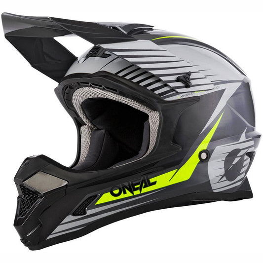 ONeal 1SRS Helmet Stream - Gray Neon Yellow - The Motocrosshut